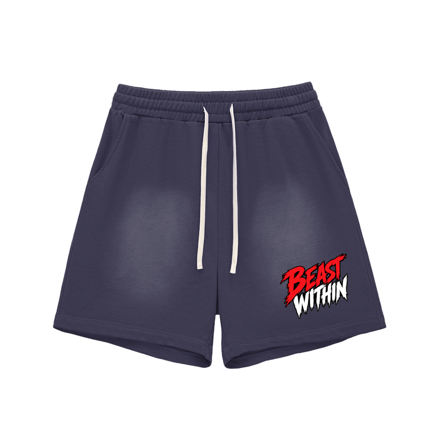 Branded Cotton Shorts - Raw Edge
