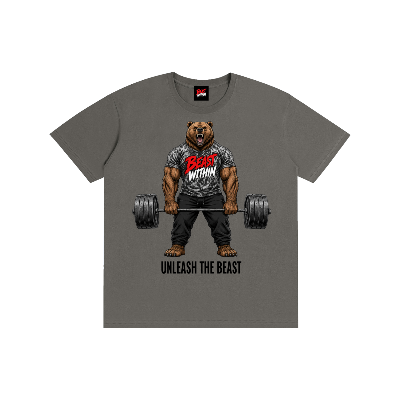 Deadlifting Trenbear Cotton Tee