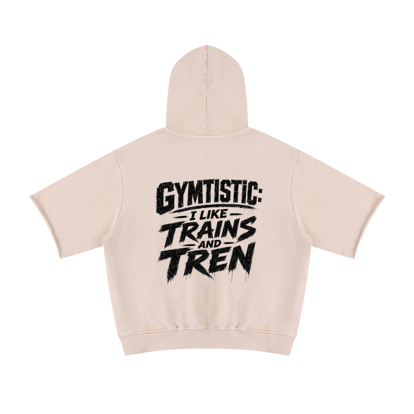 Mineral Wash Short Sleeve Hoodie