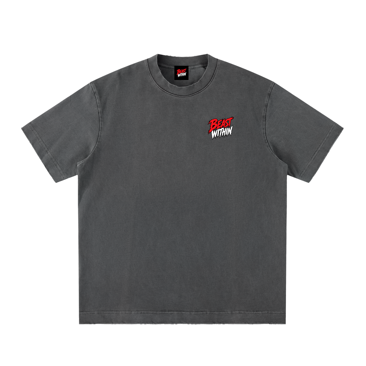 Heavyweight Frayed T-Shirt - Curling