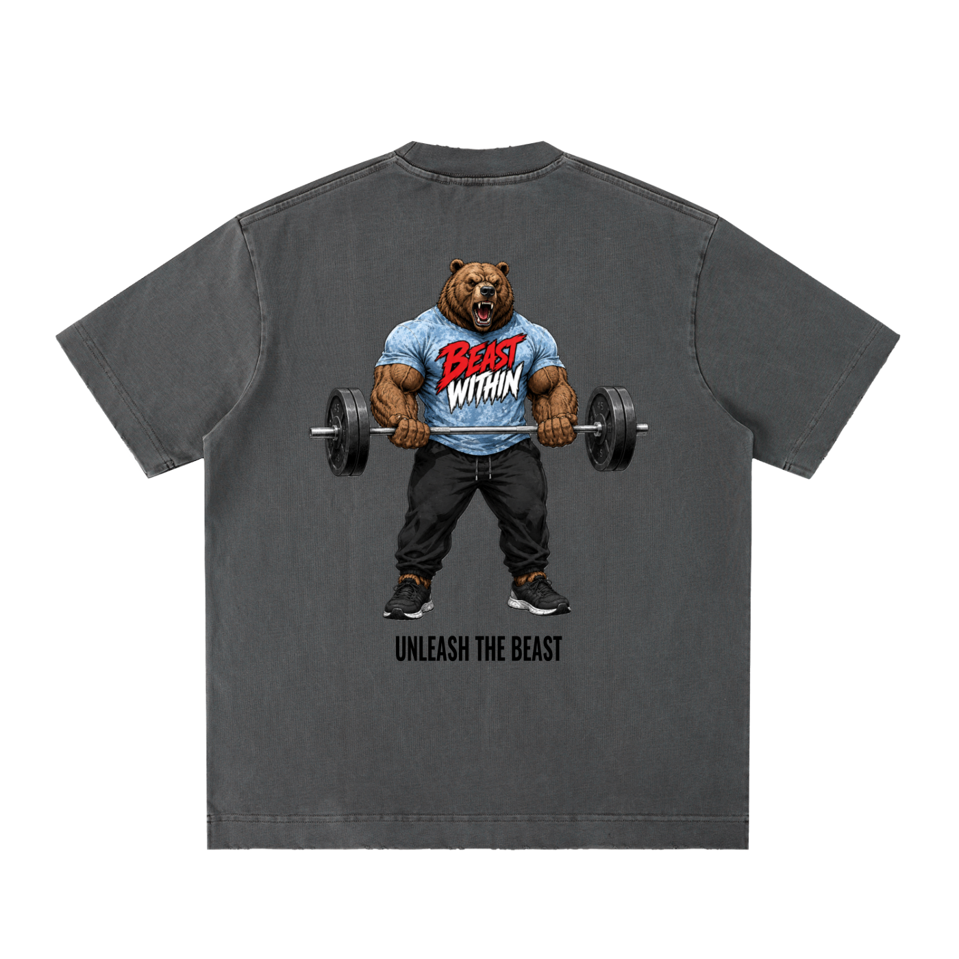 Heavyweight Frayed T-Shirt - Curling