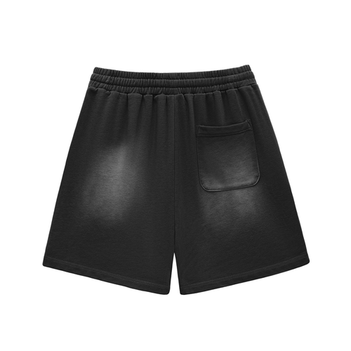 Branded Cotton Shorts - Raw Edge