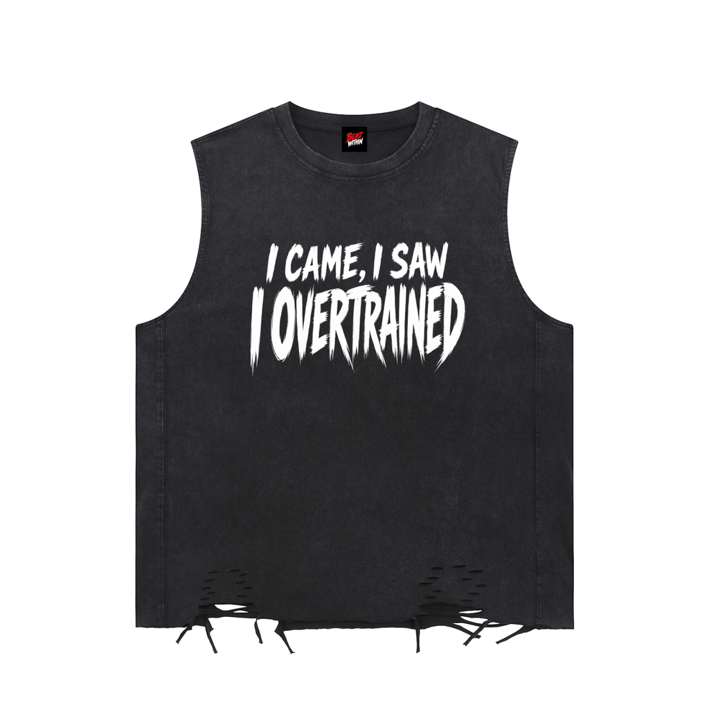 Snow Washed Raw-Hem Tank
