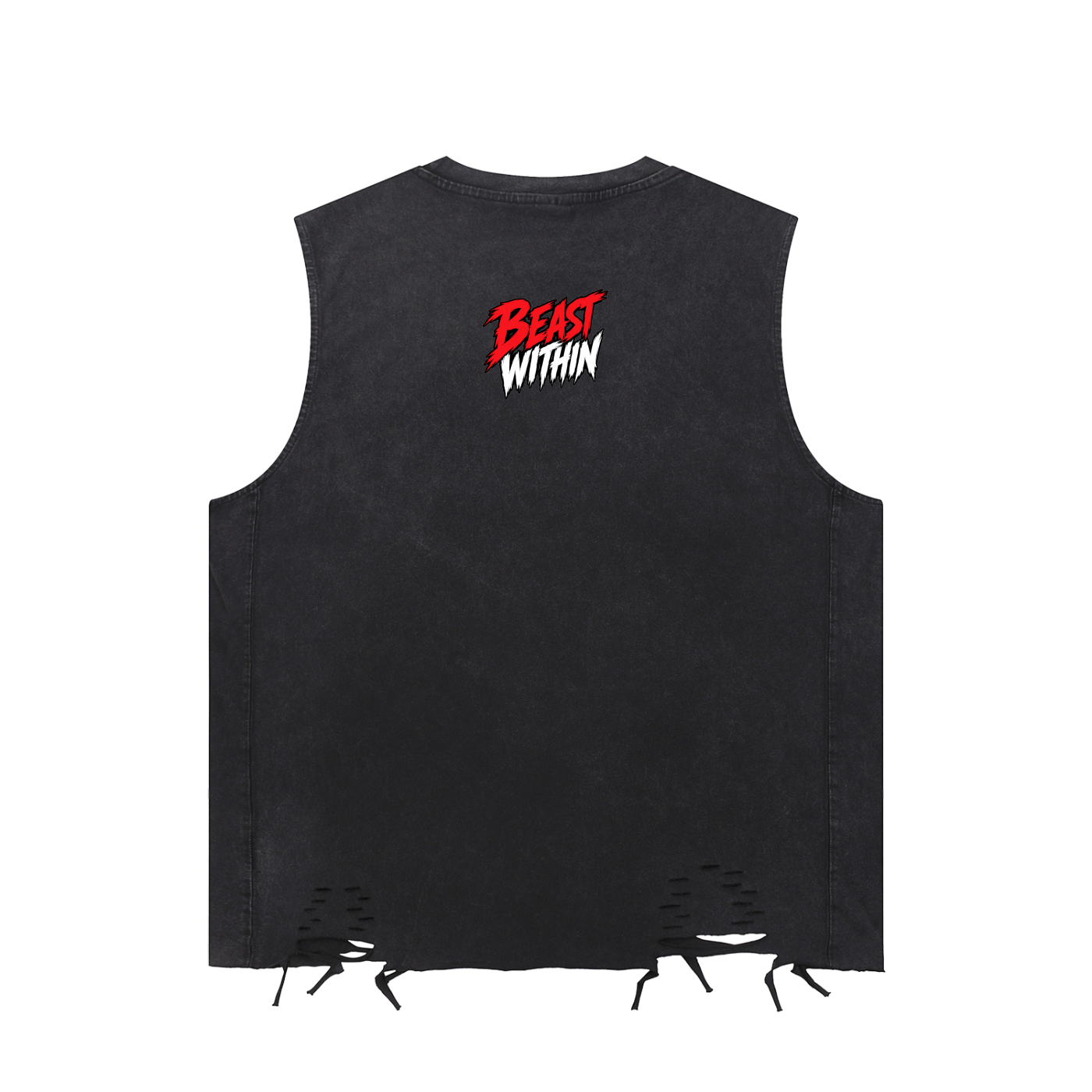 Snow Washed Raw-Hem Tank