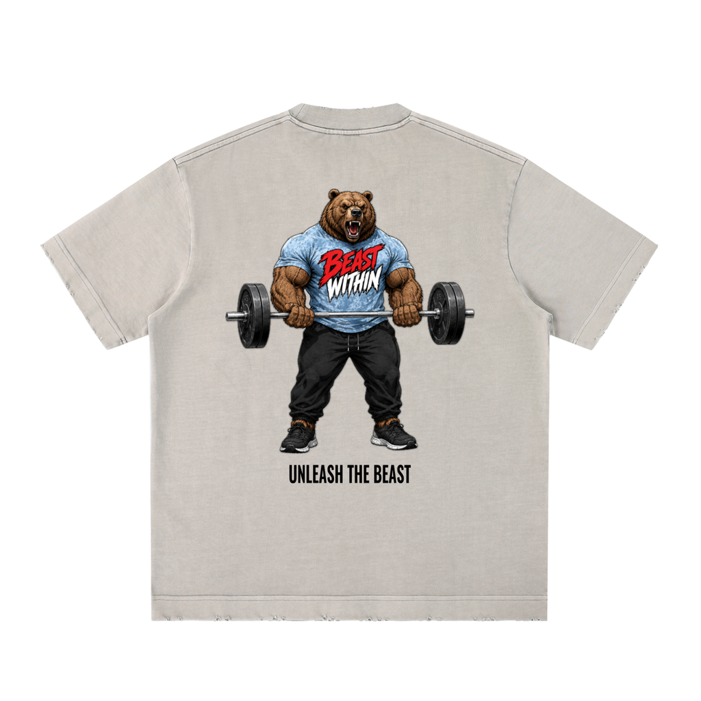 Heavyweight Frayed T-Shirt - Curling