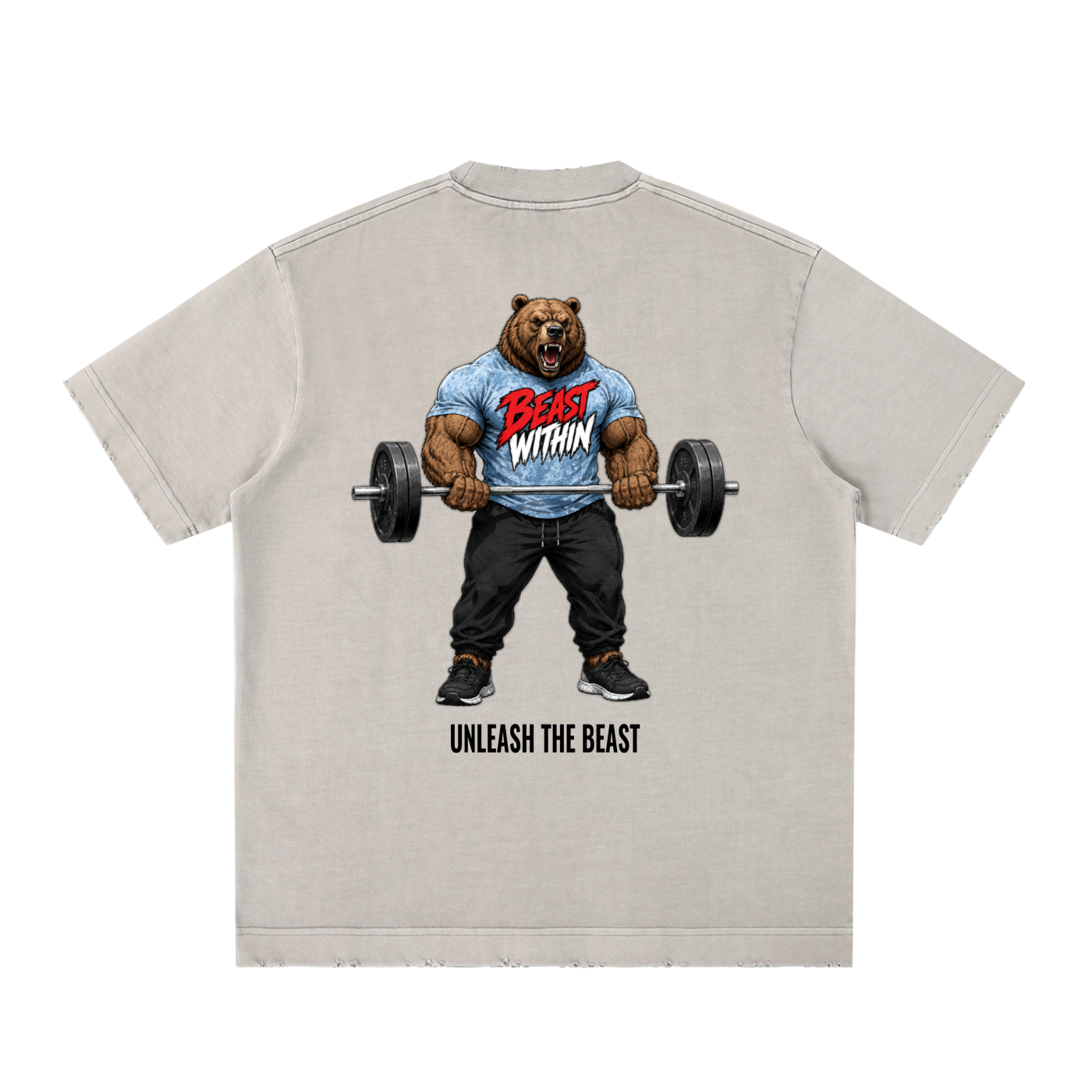 Heavyweight Frayed T-Shirt - Curling