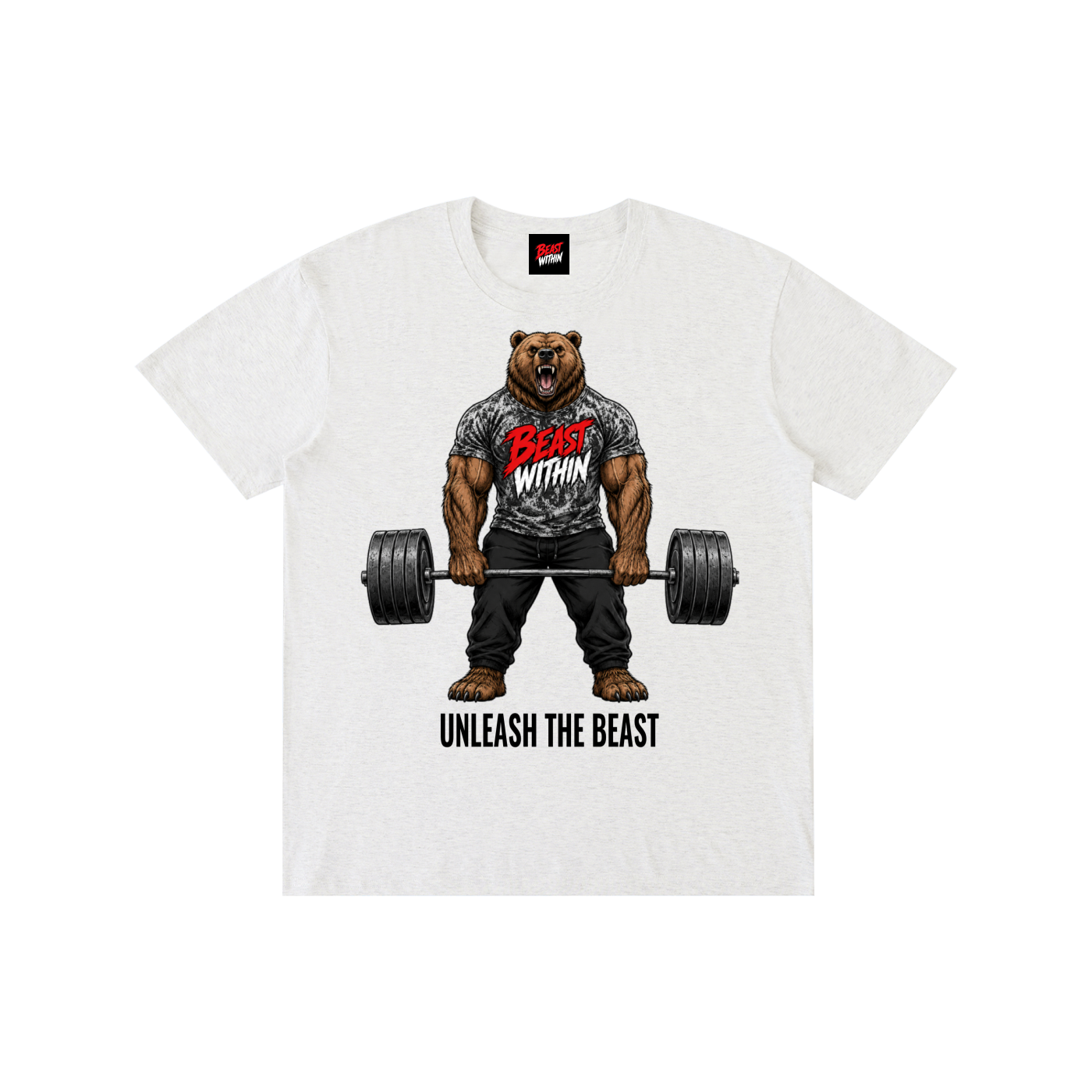 Deadlifting Trenbear Cotton Tee