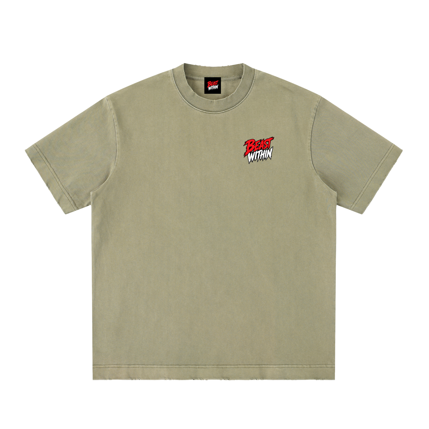 Heavyweight Frayed T-Shirt - Curling