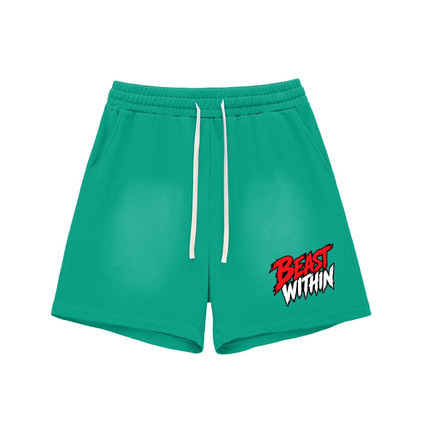 Branded Cotton Shorts - Raw Edge