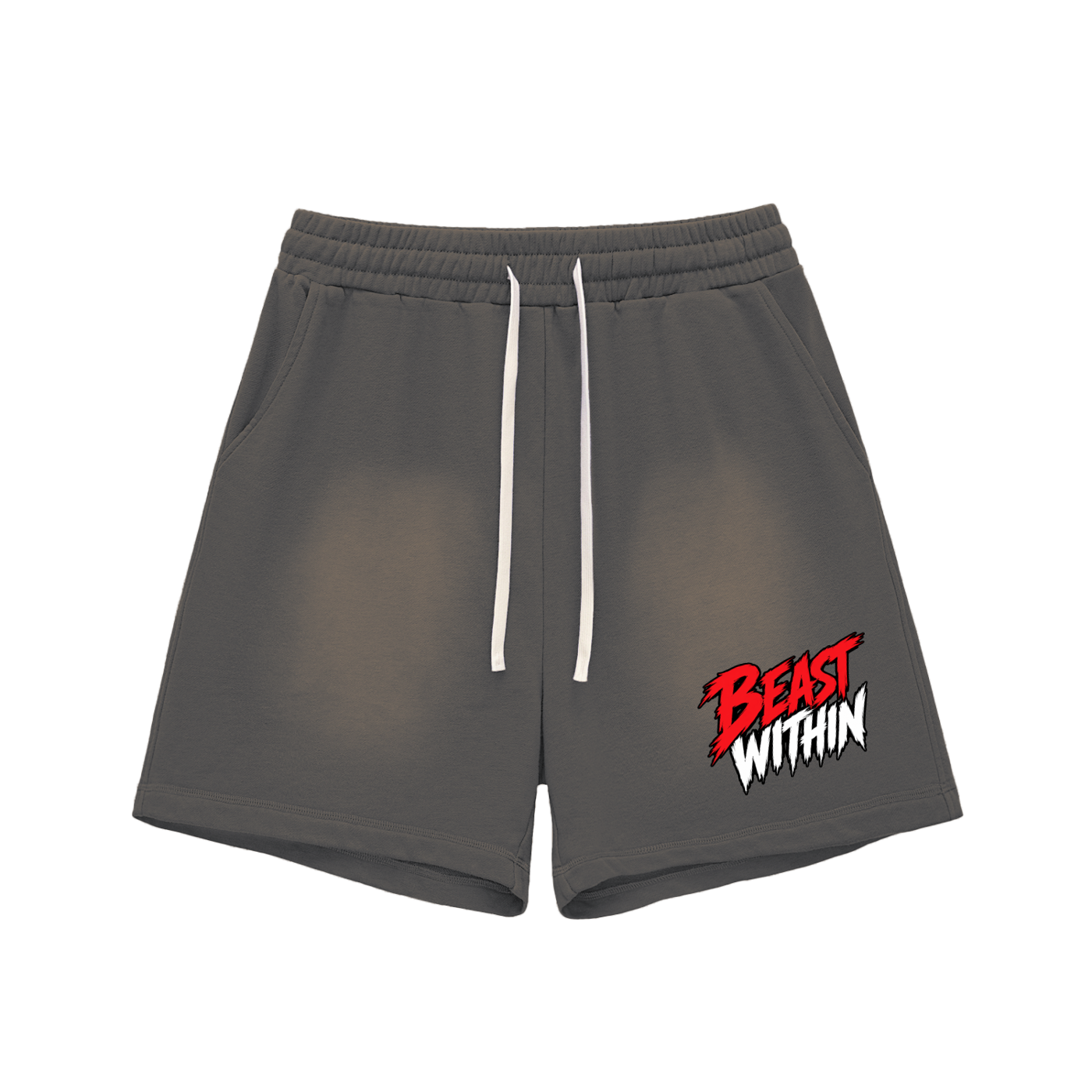 Branded Cotton Shorts - Raw Edge