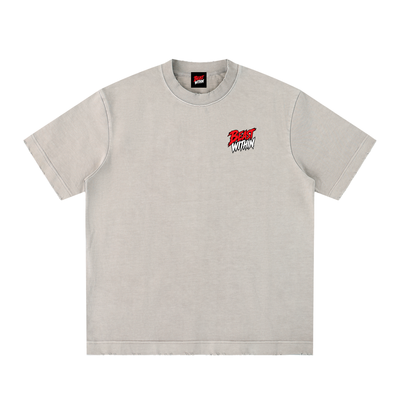 Heavyweight Frayed T-Shirt - Curling
