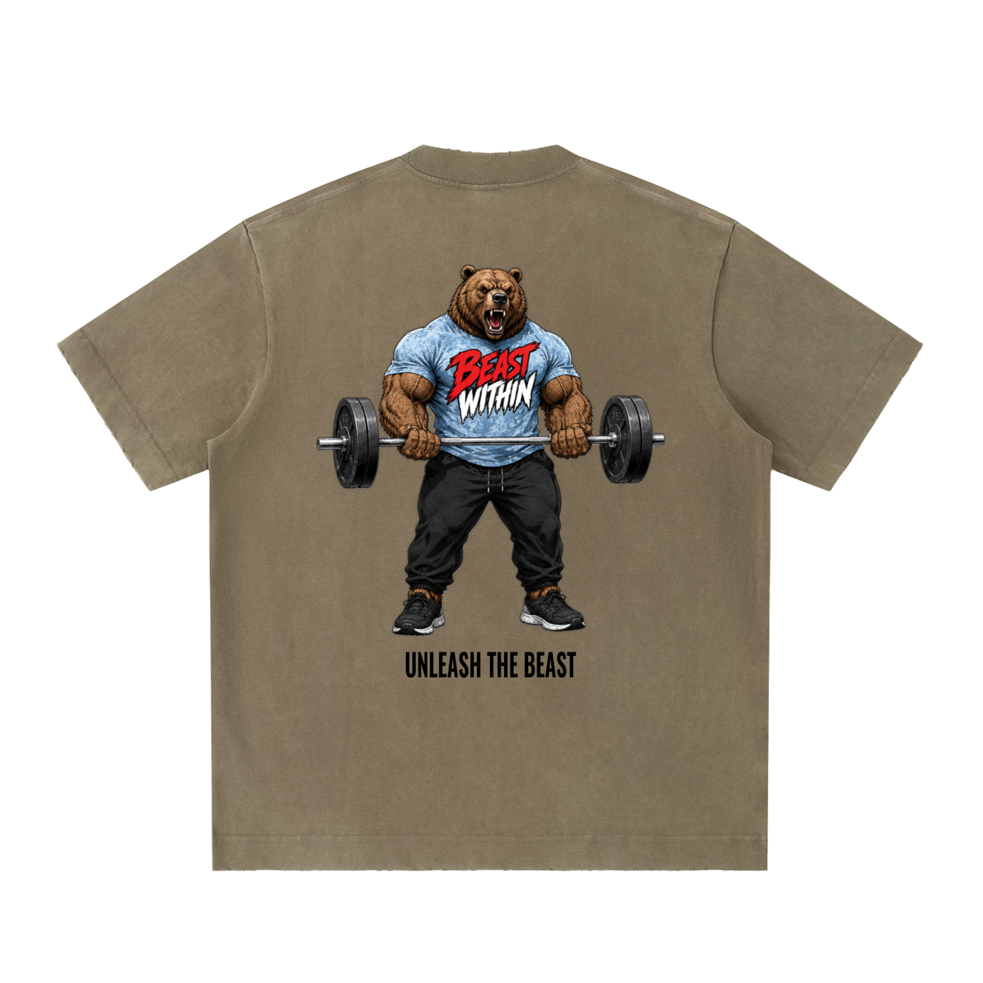 Heavyweight Frayed T-Shirt - Curling