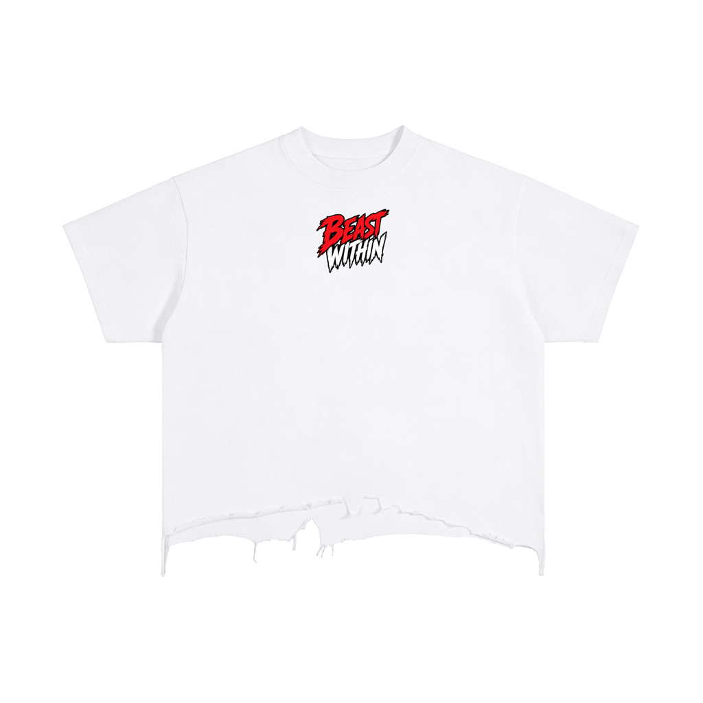 Distressed Hem T-Shirt - Deadlifting