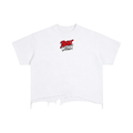 Distressed Hem T-Shirt - Deadlifting