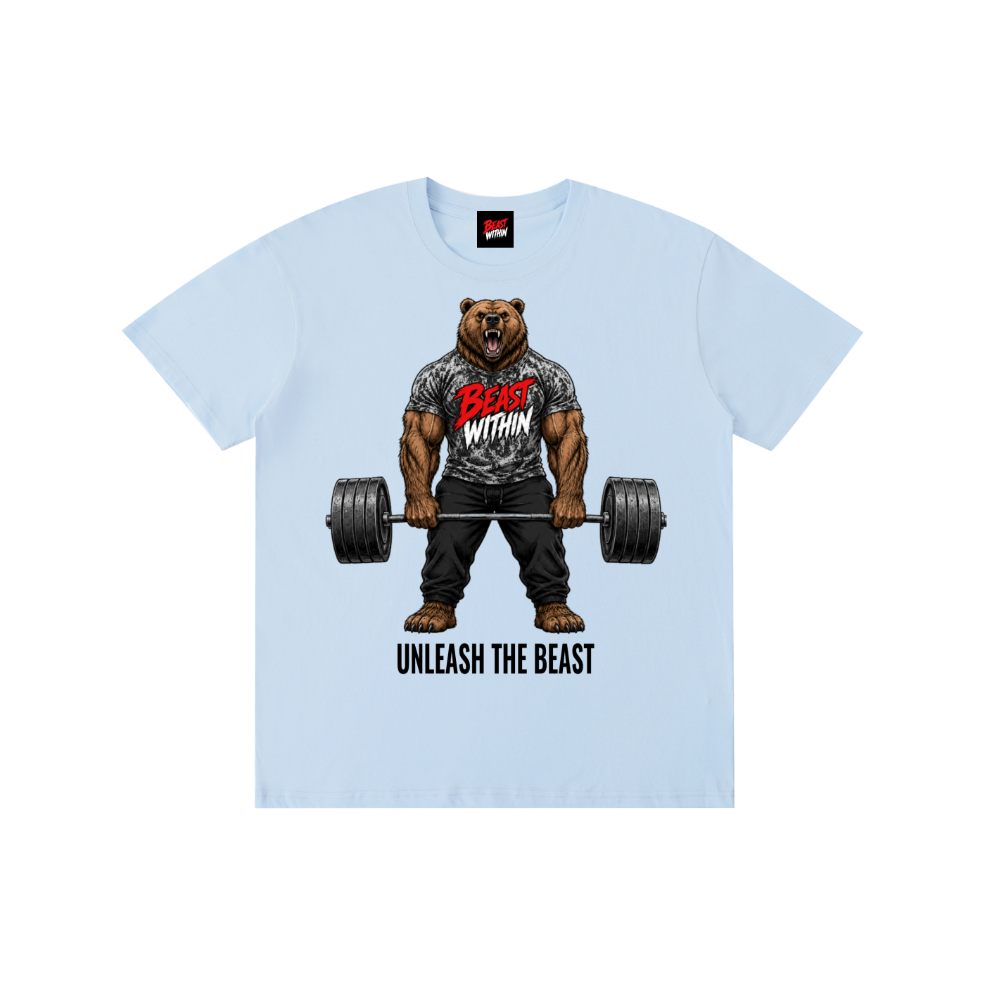 Deadlifting Trenbear Cotton Tee