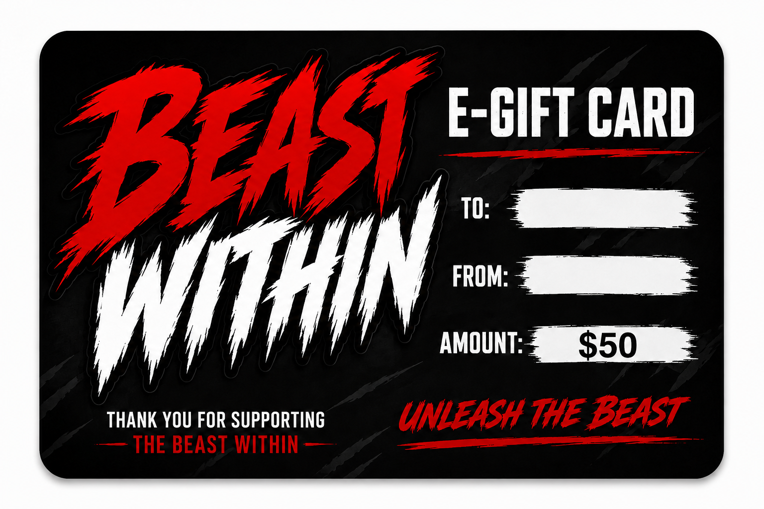 Beast Within Gift Card